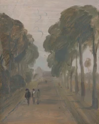 Allee mit Figuren